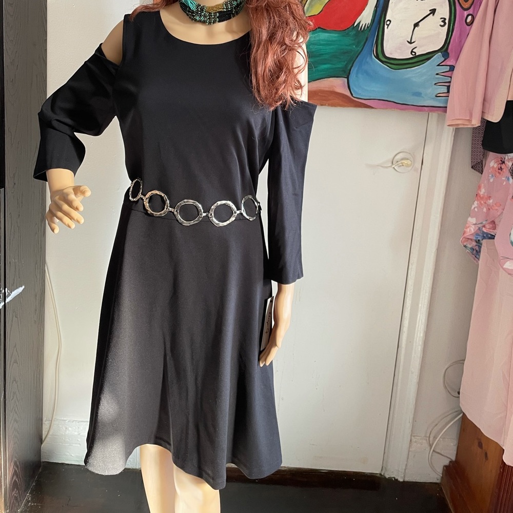 Black flared dress 💎